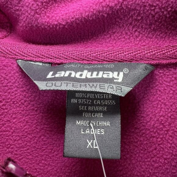 Landway Welcome To Fabulous Las Vegas Full Zip Hoodie Womens Size XL Pink NWT - Picture 8 of 11